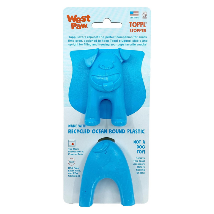 West Paw Toppl Stopper - Aqua