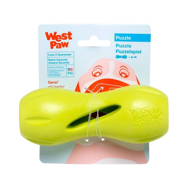 WEST PAW QWIZL TOUGH PUZZLE TOY - LARGE - GRANNY SMITH
