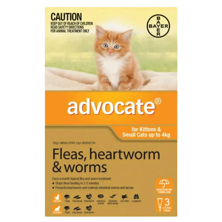 ADVOCATE CAT 0-4KG SMALL CATS & KITTENS 