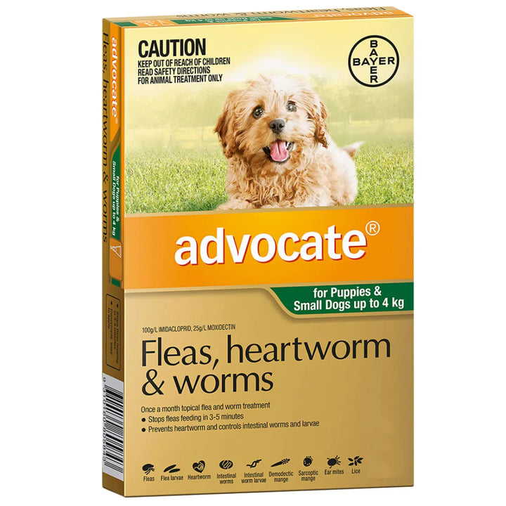 ADVOCATE DOG 0-4KG SMALL DOGS & PUPPIES 1'S GREEN