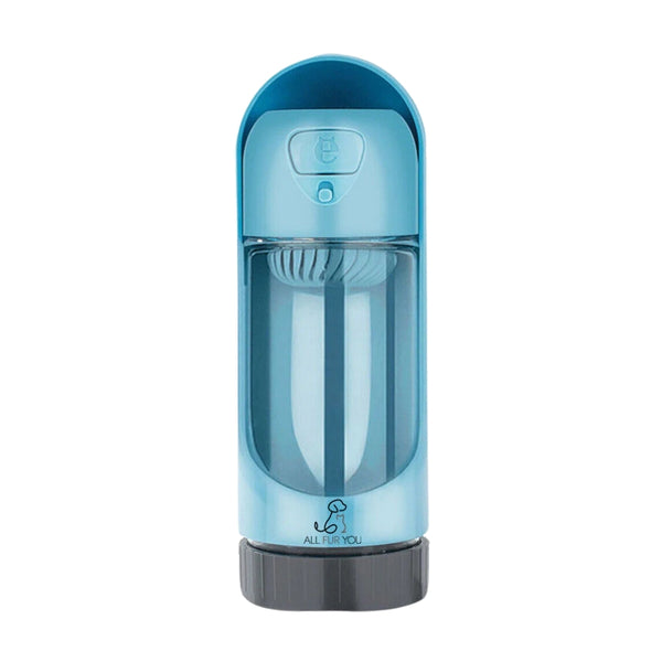 All Fur You Dog Portable Water Bottle Blue