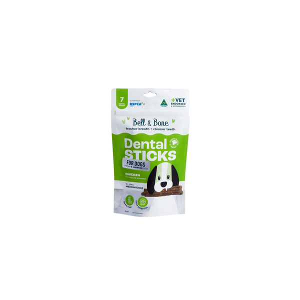 BELL & BONE DOG DENTAL STICKS CHICK MINT SEAWD TRY 44PK OM44