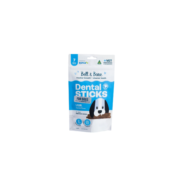 BELL & BONE DOG DENTAL STICKS LAMB MINT HONEY TRY 44PK OM44
