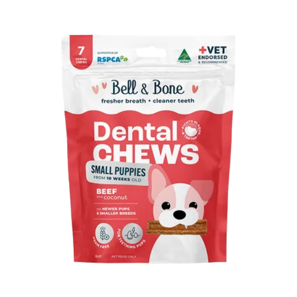 Bell & Bone Puppy Dental Chews Beef & Coconut