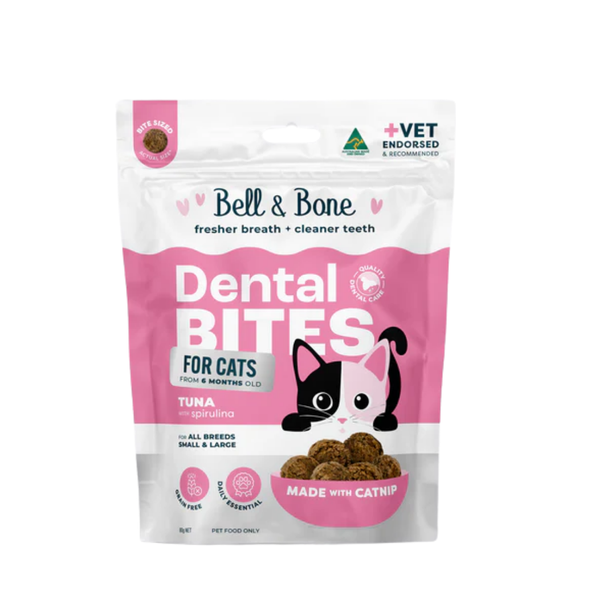 Bell & Bone Cat Dental Bites Tuna Spirulina 80g