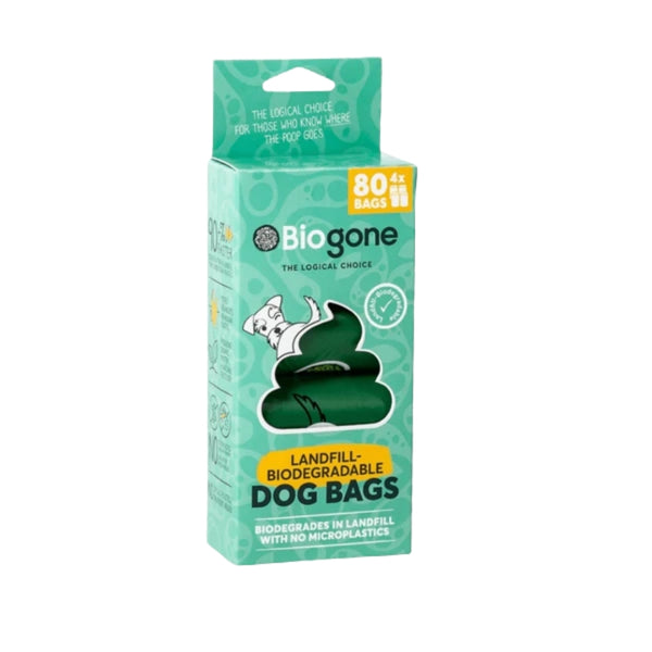 BIOGONE BIODEGRADABLE BAG 4 ROLLS (80 BAGS)