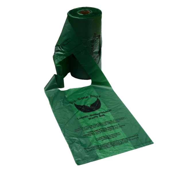 BIOGONE BIODEGRADABLE BAG W/HANDLE 1 LGE ROLL (250 BAGS)