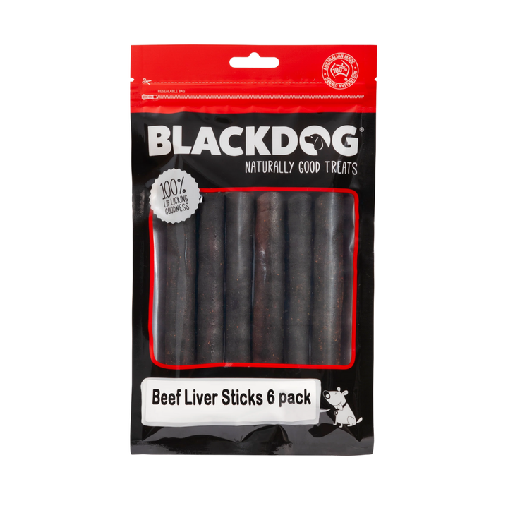 Black Dog Beef Liver Sticks 6pk