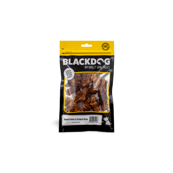 BLACK DOG SWEET POTATO & CHICK WRAP 1KG