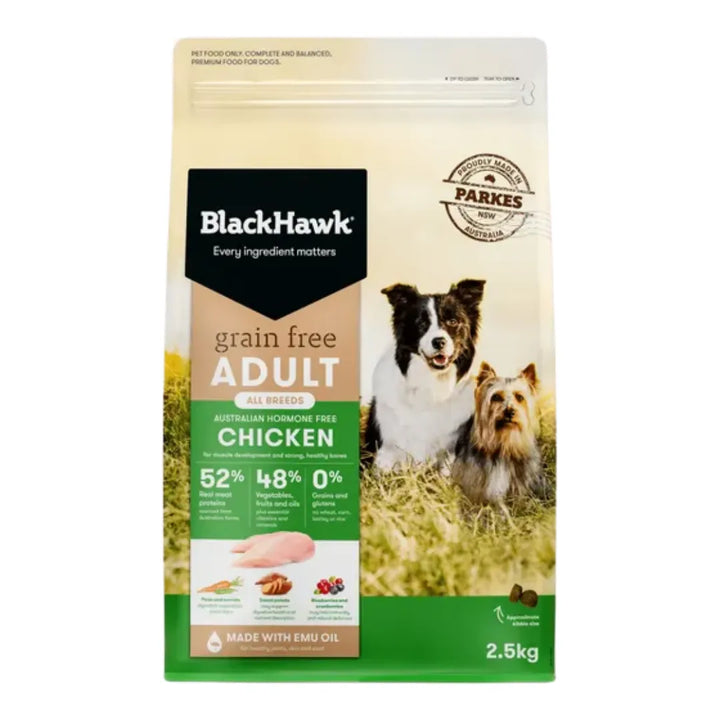 BLACK HAWK GRAIN FREE CHICKEN 2.5KG