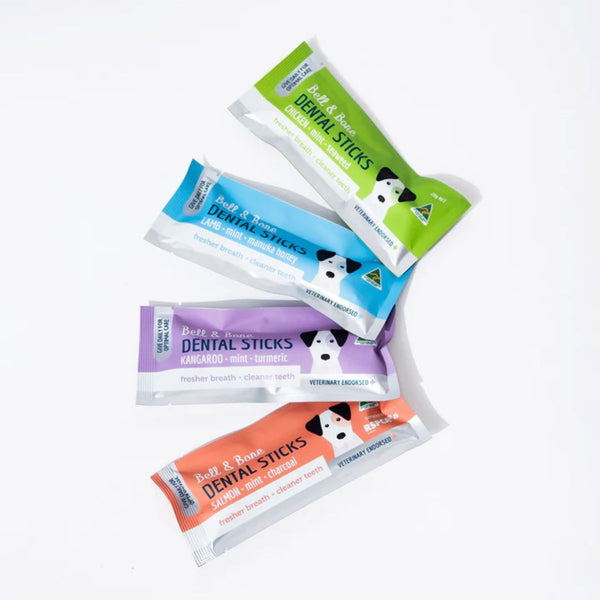 Bell & Bone Dog Dental Sticks Chicken, Mint & Seaweed 44pk om44