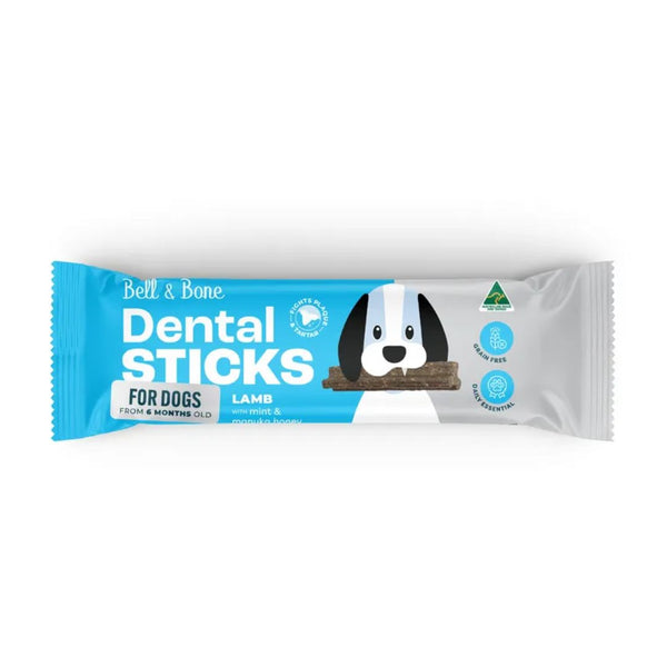 Bell & Bone Dog Dental Sticks Lamb Mint Honey Try 44pk om44