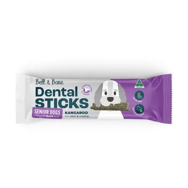 Bell & Bone Dog Dental Sticks Roo Mint Turmric Try 44pk om44