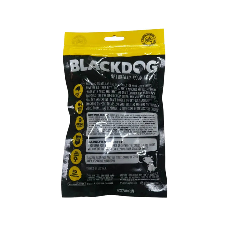Black Dog Chicken Meat Balls 180g – Healthy Dog Treats back