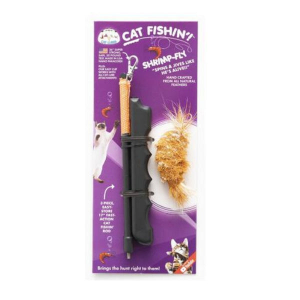 CAT LURES CAT FISHIN ROD TEASER - SHRIMP