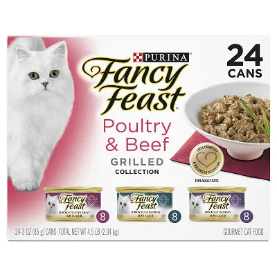 FANCY FEAST CLASSIC BEEF & POULTRY GRILLED 24X85G