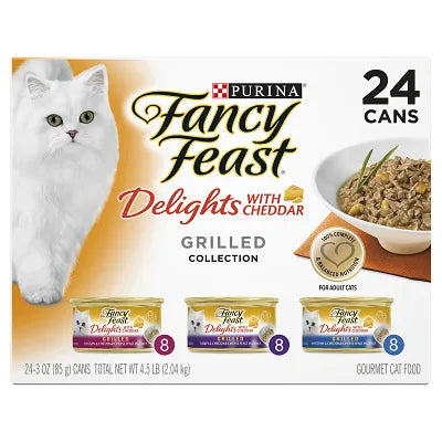 FANCY FEAST CHEDDAR DELIGHTS GRILLED 24X85G