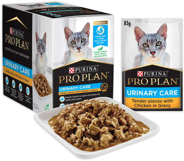 PRO PLAN ADULT CAT UTH CHICKEN POUCH 85G 12PK (OM12)
