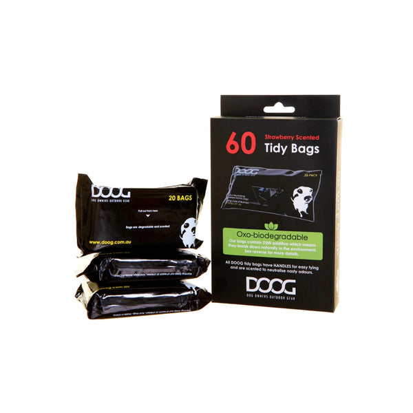 Doog Biodegradeable Pick Up Bags - 60 Bags (3PKX20)