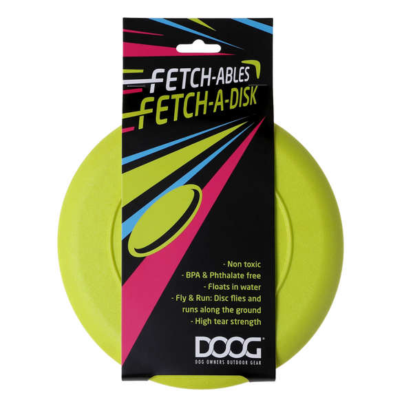 DOOG FETCHABLES FETCH A DISC - YELLOW