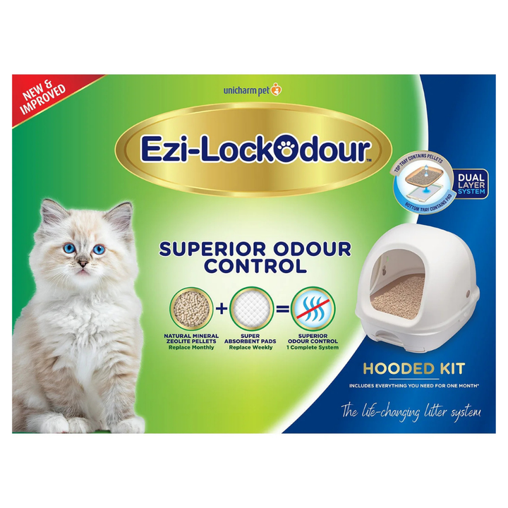 Ezi-Lockodour Dual Layer Cat Litter System Hooded
