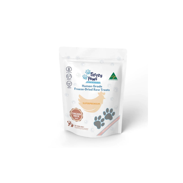 FREEZY PAWS FREEZE DRIED CHICKEN NECK TREATS 100G