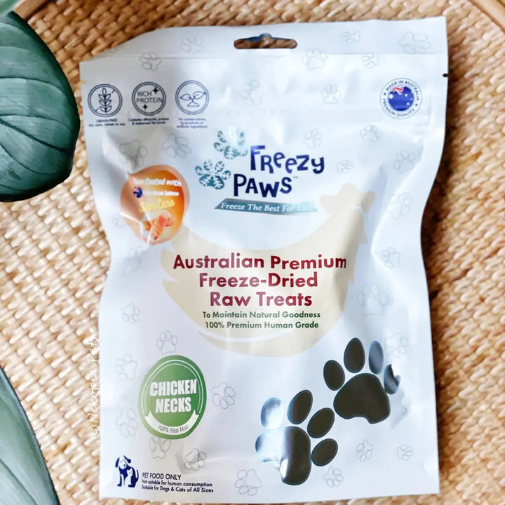 Freezy Paws Freeze Dried Chicken Neck & Salmon Treats 100g 2