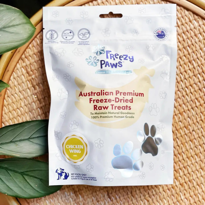 Freezy Paws Freeze Dried Chicken Wing Treats 100g 