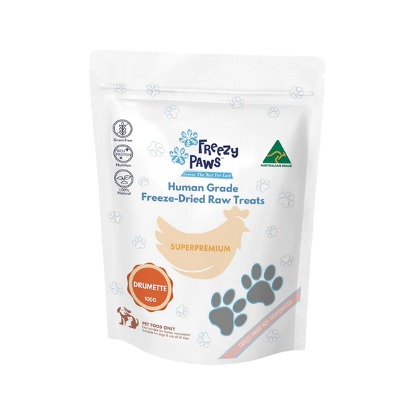 Freezy Paws Freeze-Dried Chicken Drumstick Treats 100g