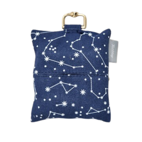 FRINGE STUDIO CANVAS WASTE BAG DISPENSER - CELESTIAL BLUE