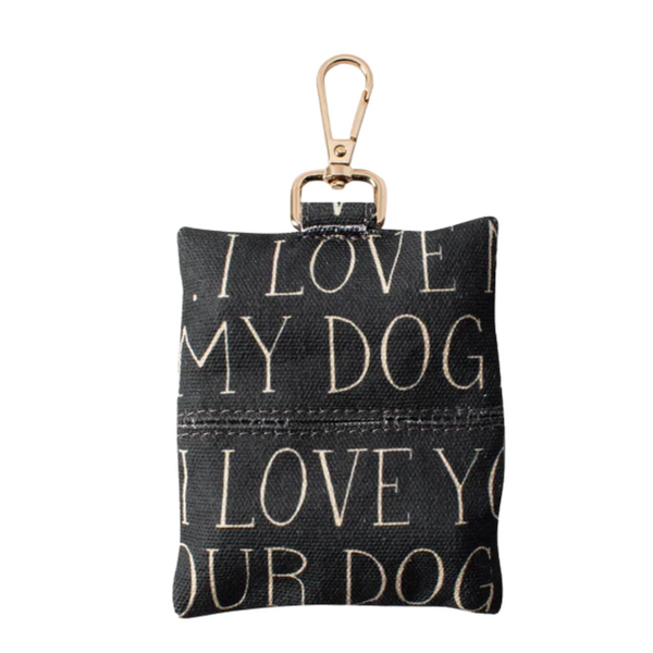 FRINGE STUDIO CANVAS WASTE BAG DISPENSER - ALL THE DOGS
