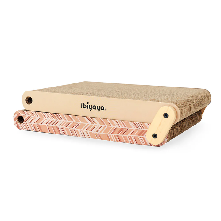 Ibiyaya Fold-Out Cardboard Scratcher - Cinnamon