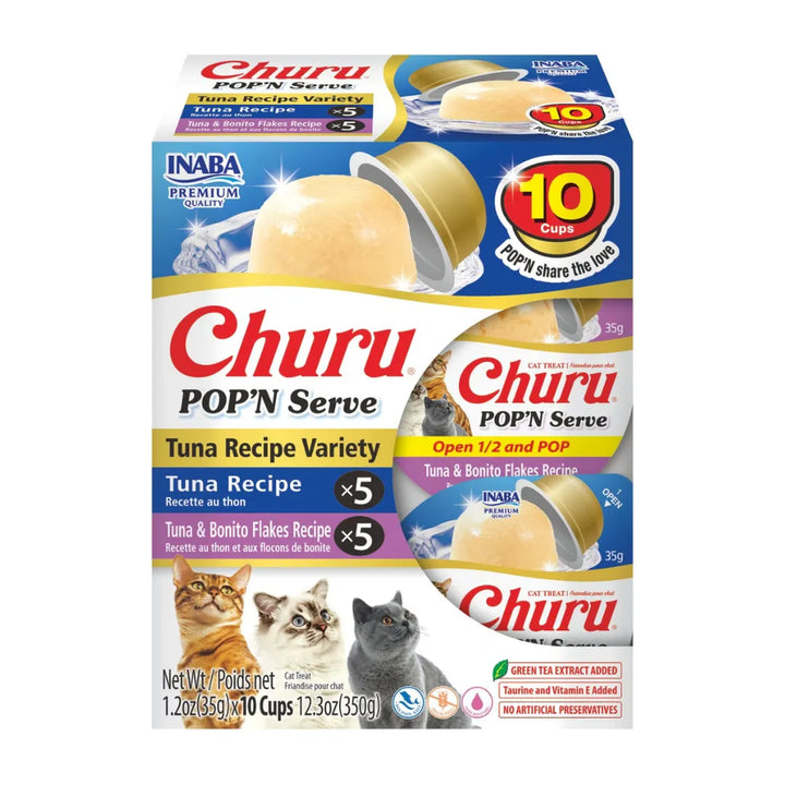 INABA CAT CHURU POP N SERVE TUNA 70G 4PK