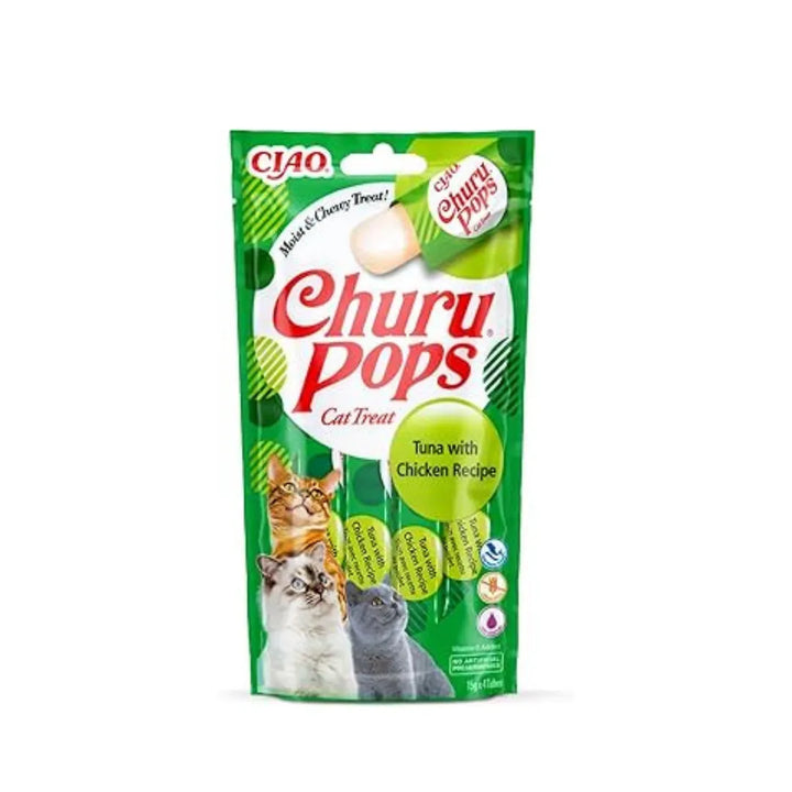 INABA CAT CHURU POPS TUNA 60G 6PK (OM6)