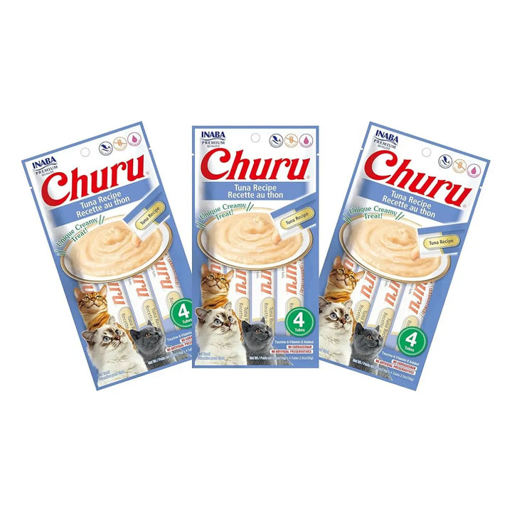 INABA CAT CHURU PUREE KITTEN TUNA 56G 6PK (OM6) packs