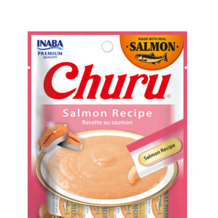 INABA CAT CHURU PUREE SALMON 56G 6PK
