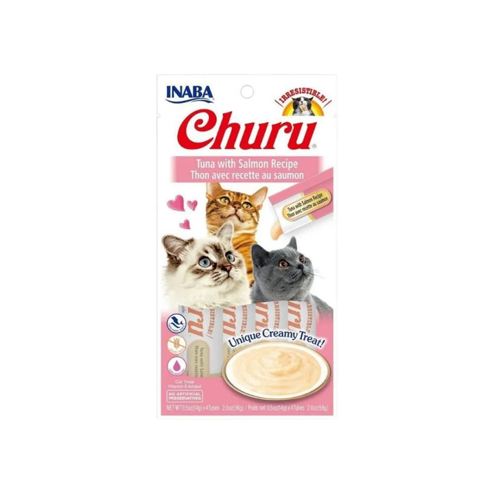 INABA CAT CHURU PUREE TUNA WITH SALMON 