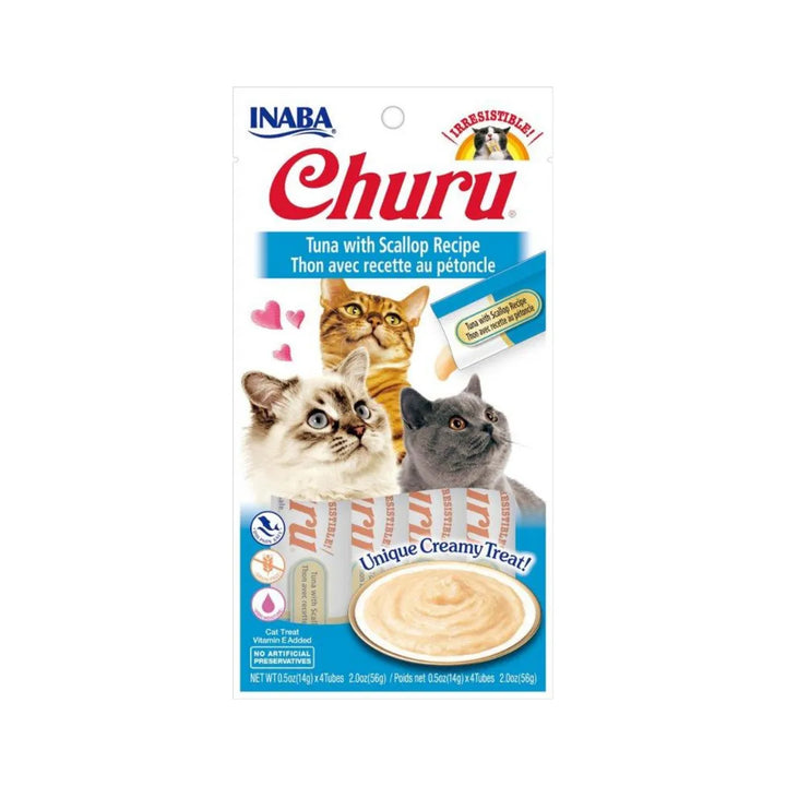 INABA CAT CHURU PUREE TUNA WITH SCALLOP