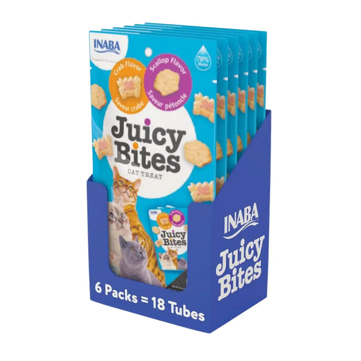Inaba Cat Juicy Bites Scallop & Crab 34g)