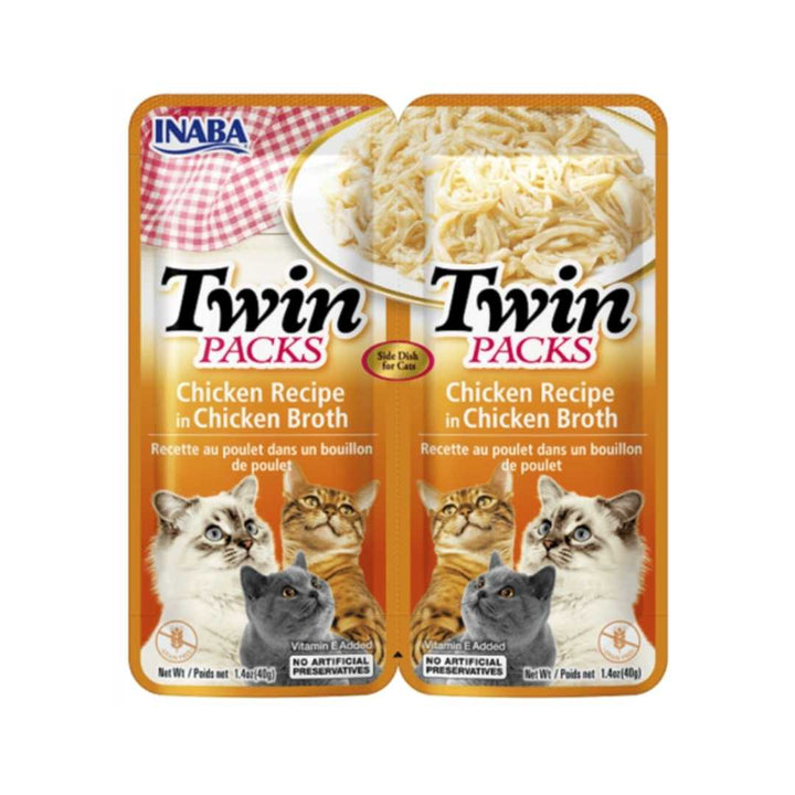 Inaba Cat Twin Packs Chicken in Chicken Broth 80g 