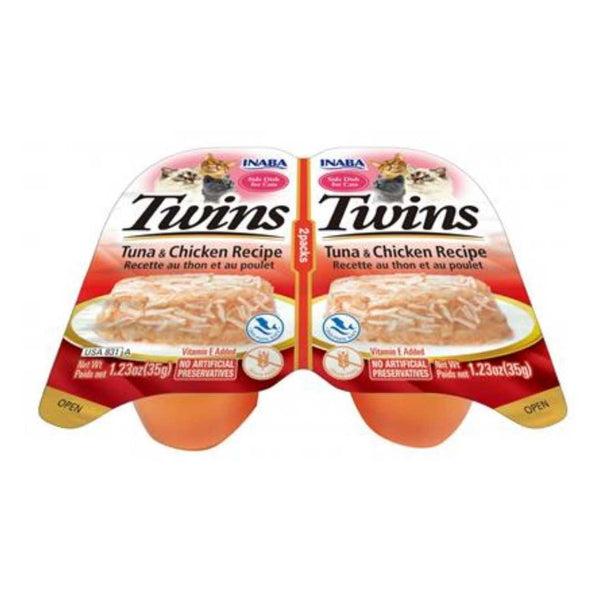 Inaba Cat Twins Tuna & Chicken With Salmon 70g 6pk(Om6)
