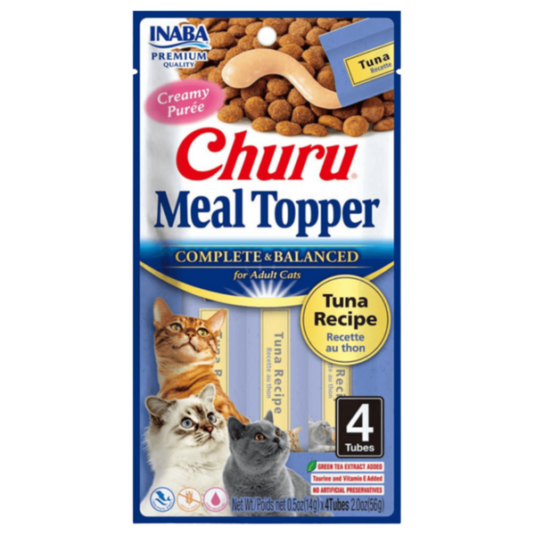 INABA CAT CHURU MEAL TOPPER TUNA 56G 6PK(OM6)