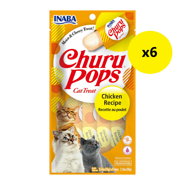 Inaba Cat Churu Pops Chicken 60g 6pk (Om6)