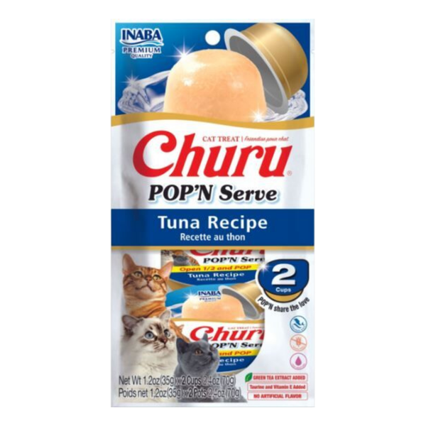 INABA CAT CHURU POP N SERVE TUNA 70G 4PK(OM4)