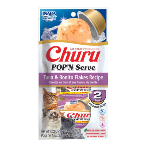 Inaba Cat Churu Pop N Serve Tuna Bonito 70G 4Pk(Om4)