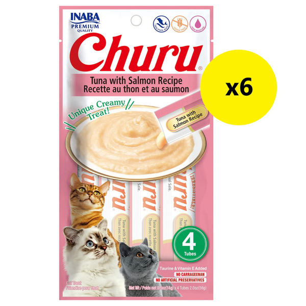 Inaba Cat Churu Puree Salmon Tuna 56g 6pk(OM6)