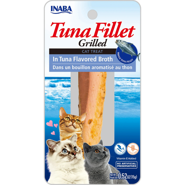 Inaba Cat Grld Tuna Flt Ex Ten Tuna Broth 15G 6Pk (OM6)