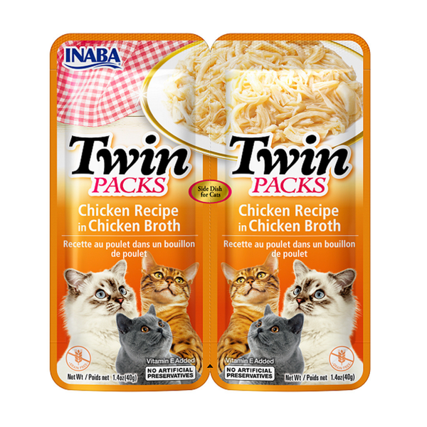 Inaba Cat Twin Packs Chicken in Chicken Broth 80g 6pk