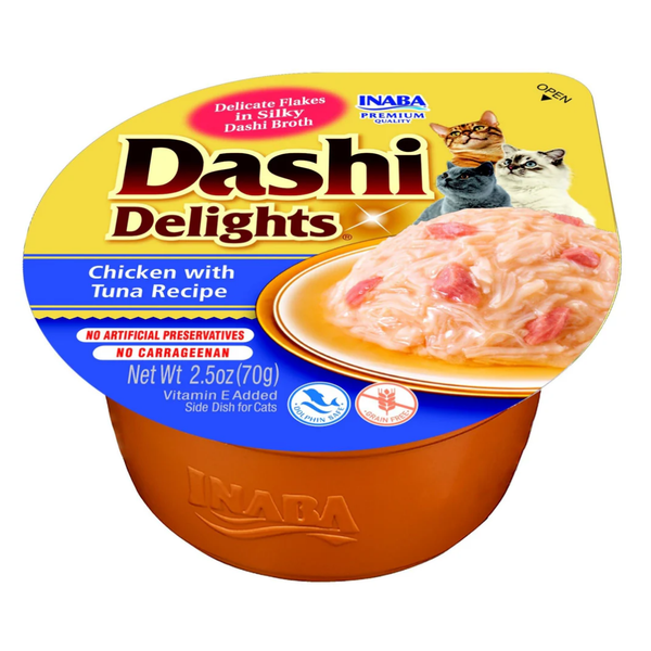 Inaba Dashi Delights Cup Chicken Tuna 70G 6Pk(Om6)