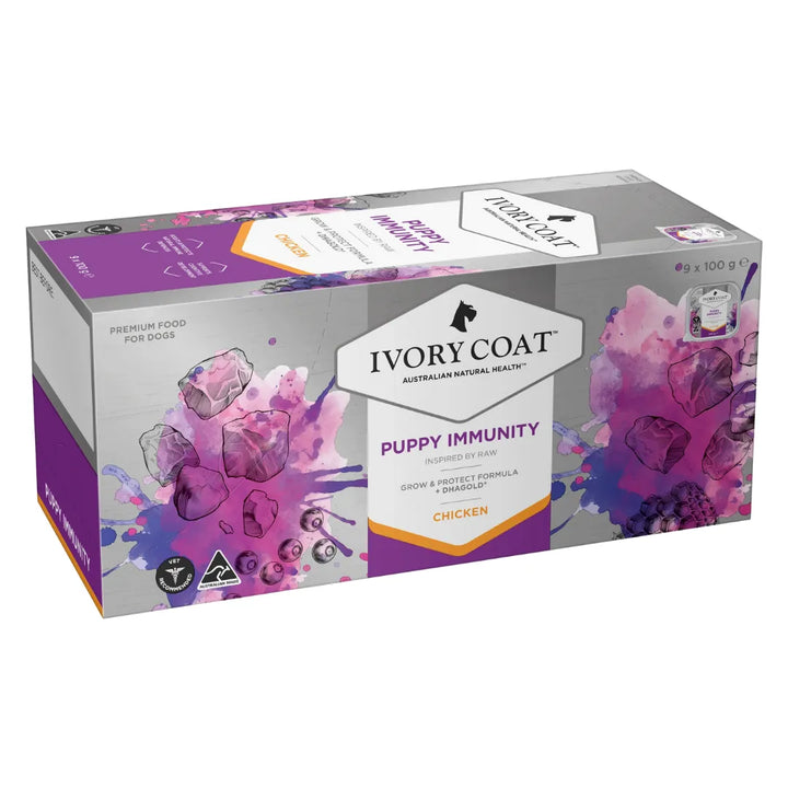 IVORY COAT INSPIRED BY RAW PUPPY IMMUNITY 